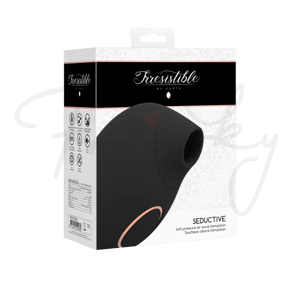 SHOTS - Seductive Air Pulse Vibrator - Black