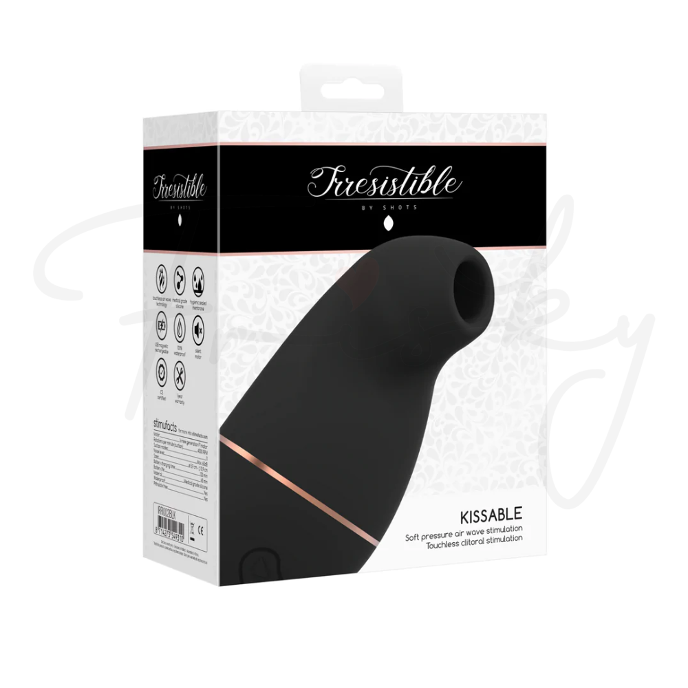 SHOTS - Kissable Sucking Vibrator - Black