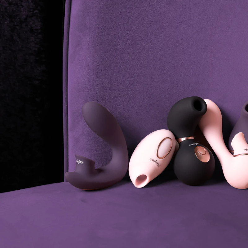 SHOTS - Invincible  Air Pulse Vibrator - Black