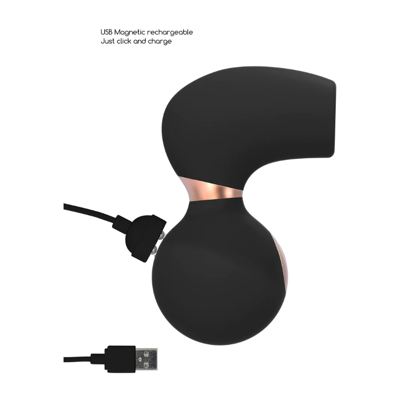 SHOTS - Invincible  Air Pulse Vibrator - Black