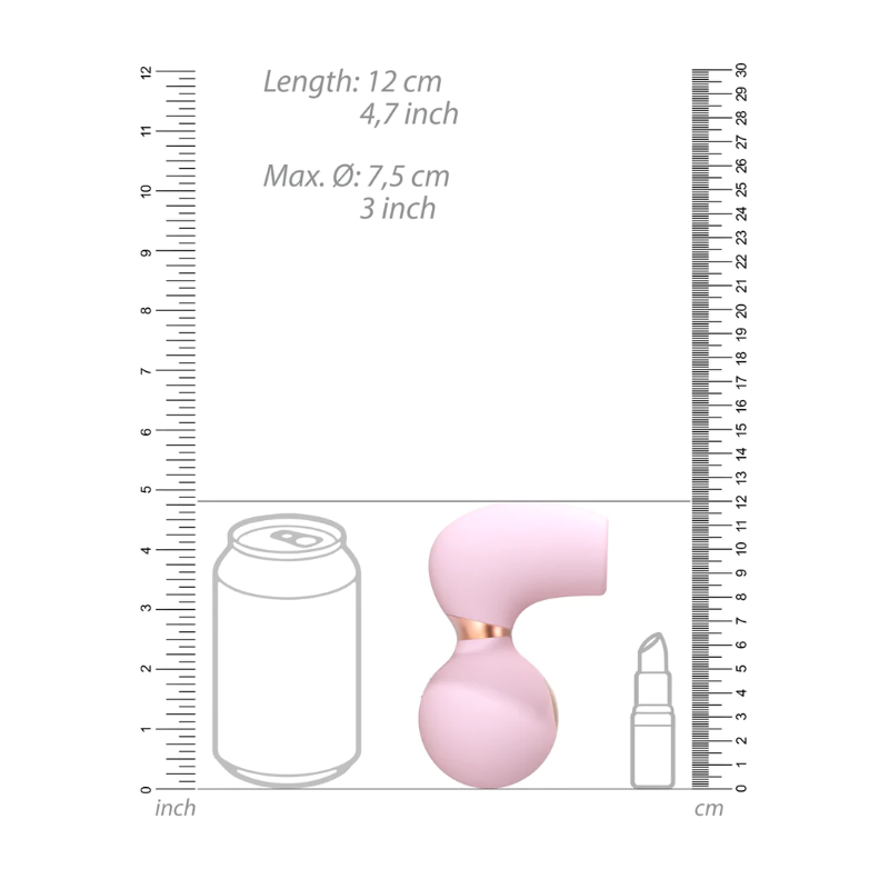 SHOTS - Invincible  Air Pulse Vibrator - Pink