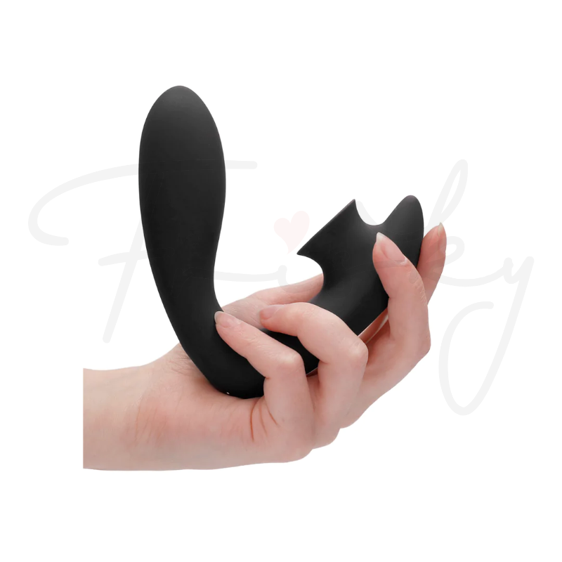 SHOTS - Desirable Bendable Air Pulse Vibrator - Black