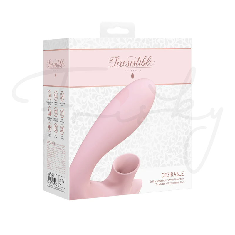 SHOTS - Desirable Bendable Air Pulse Vibrator - Pink