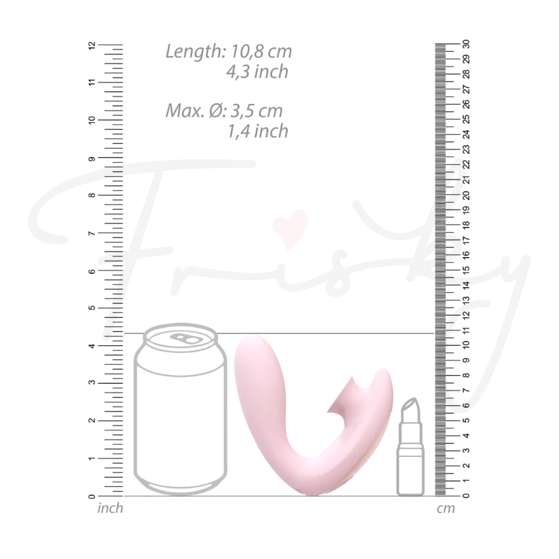 SHOTS - Desirable Bendable Air Pulse Vibrator - Pink