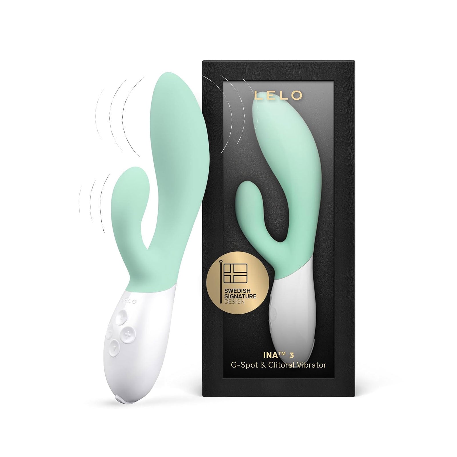 Lelo - Ina™ 3 - Rabbit Vibrator - Seaweed