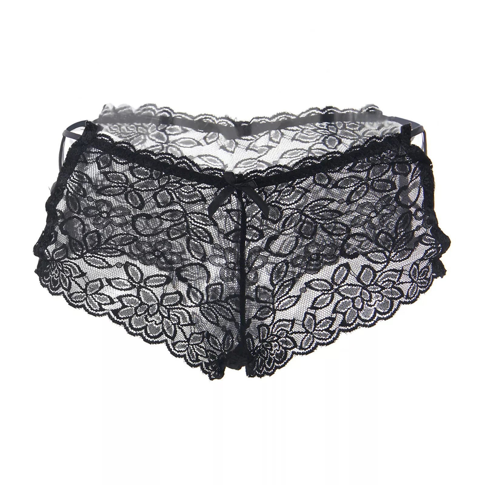 Panties - Sexy High Waist Floral Lace Strappy Underwear