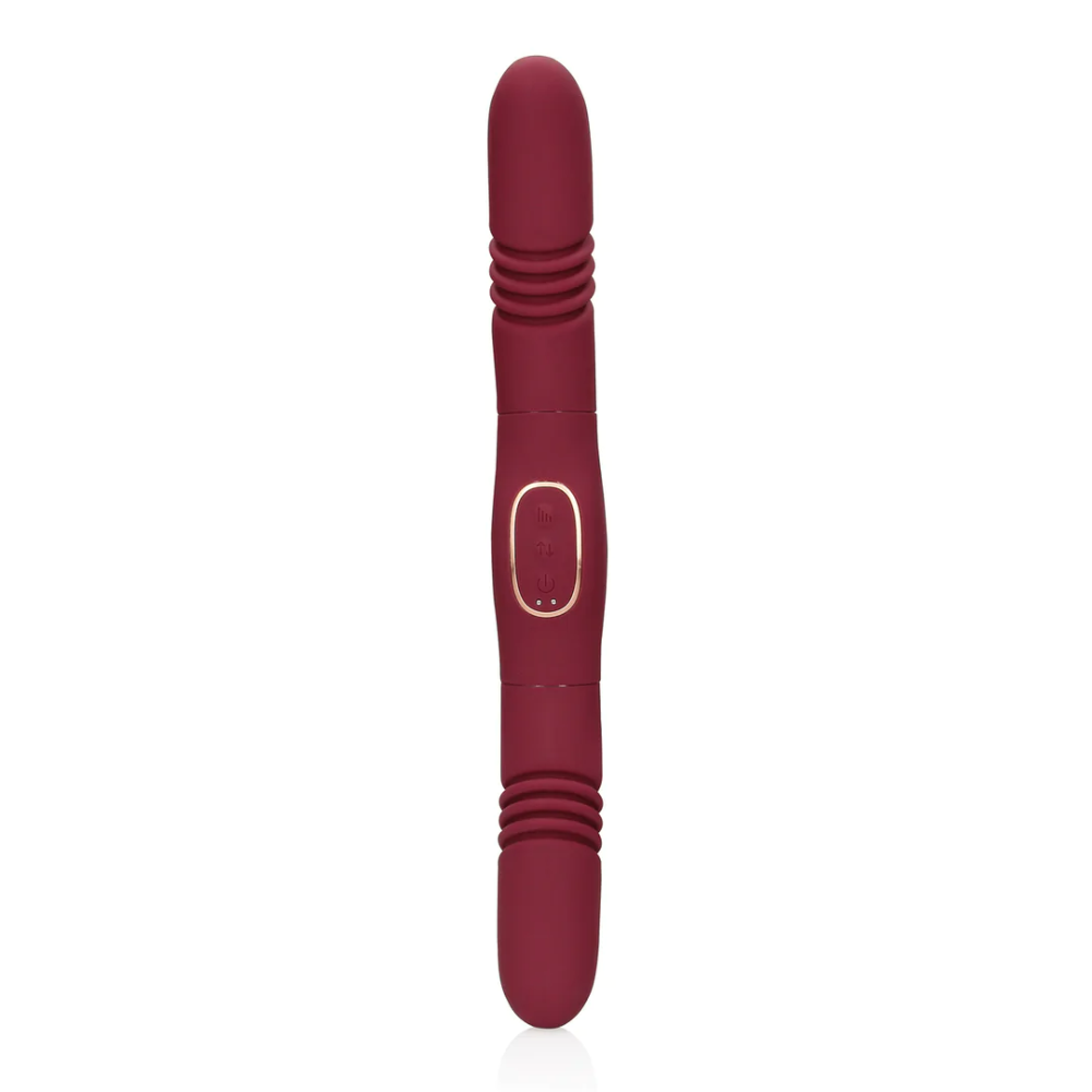 SHOTS - Double-Sided Thrusting Vibrator - Merlot Grape