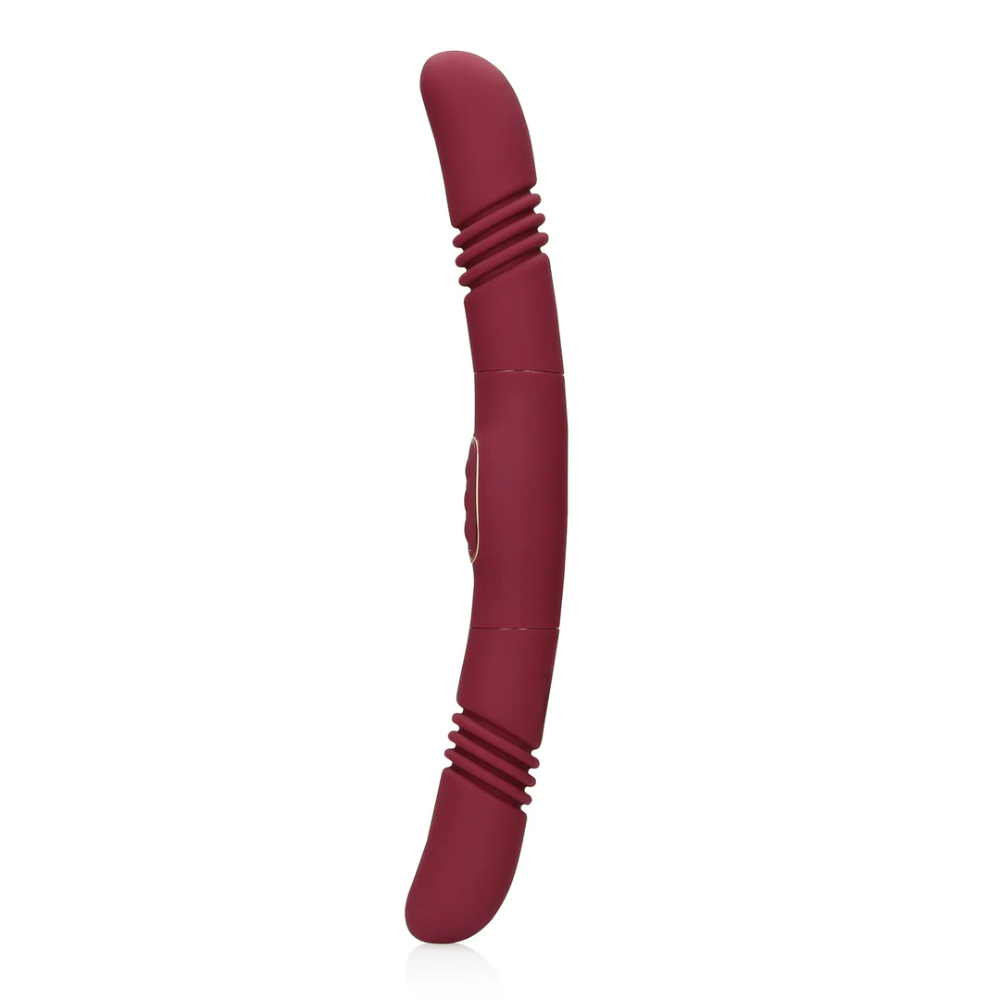 SHOTS - Double-Sided Thrusting Vibrator - Merlot Grape