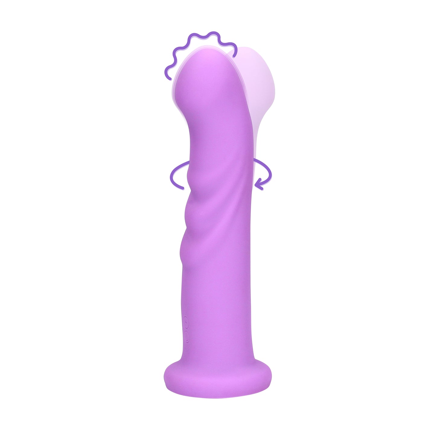 SHOTS Ouch! Ultra Soft Silicone Rotating G-Spot Vibrator - Lavender Spectacle