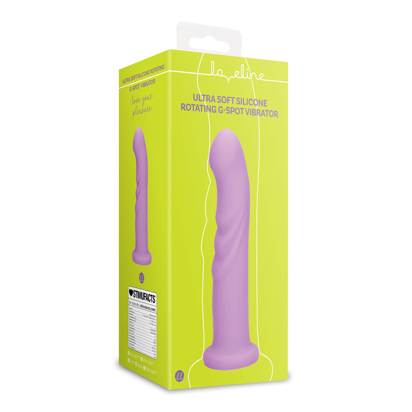 SHOTS Ouch! Ultra Soft Silicone Rotating G-Spot Vibrator - Lavender Spectacle