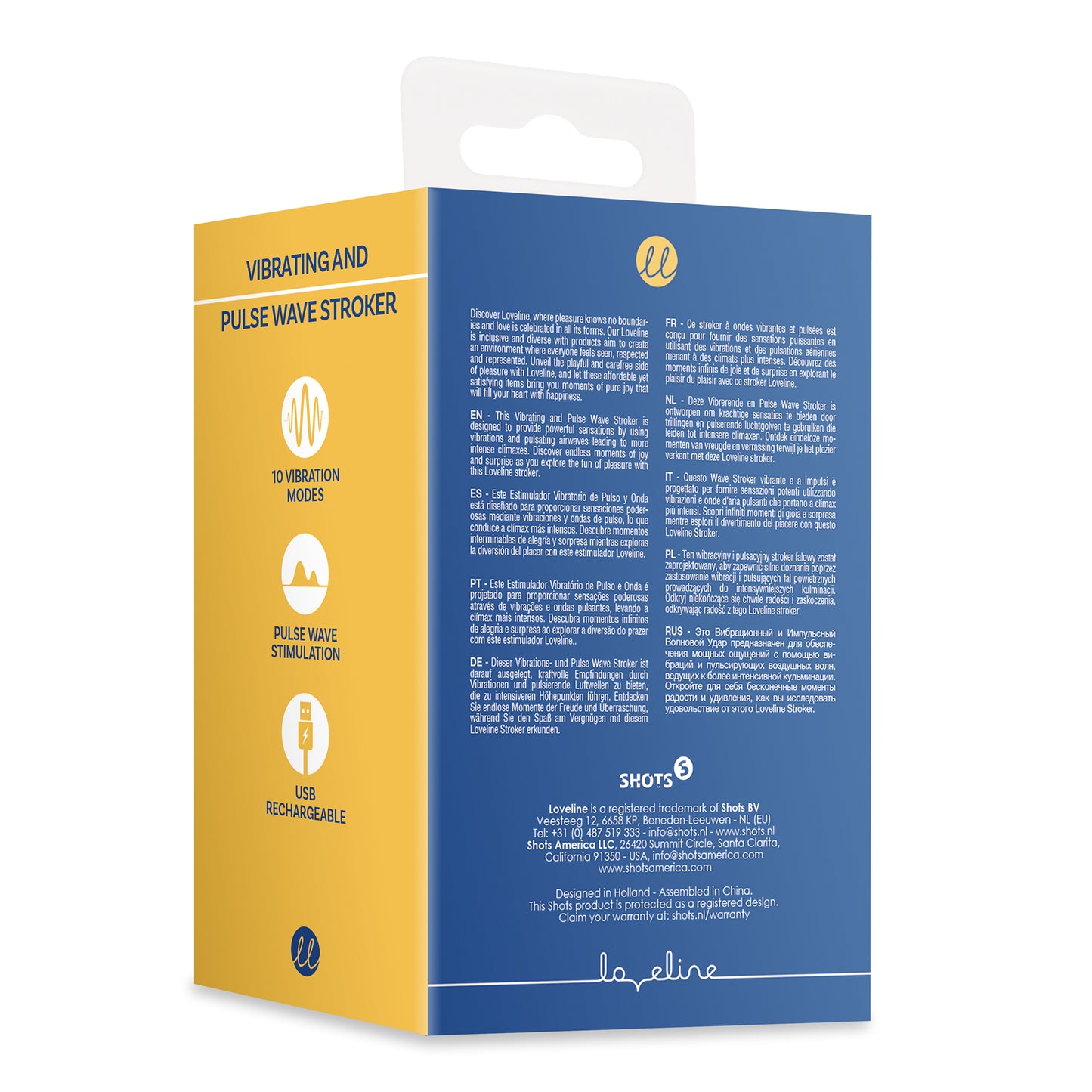 SHOTS Vibrating and Pulse Wave Stroker - Midnight Hour