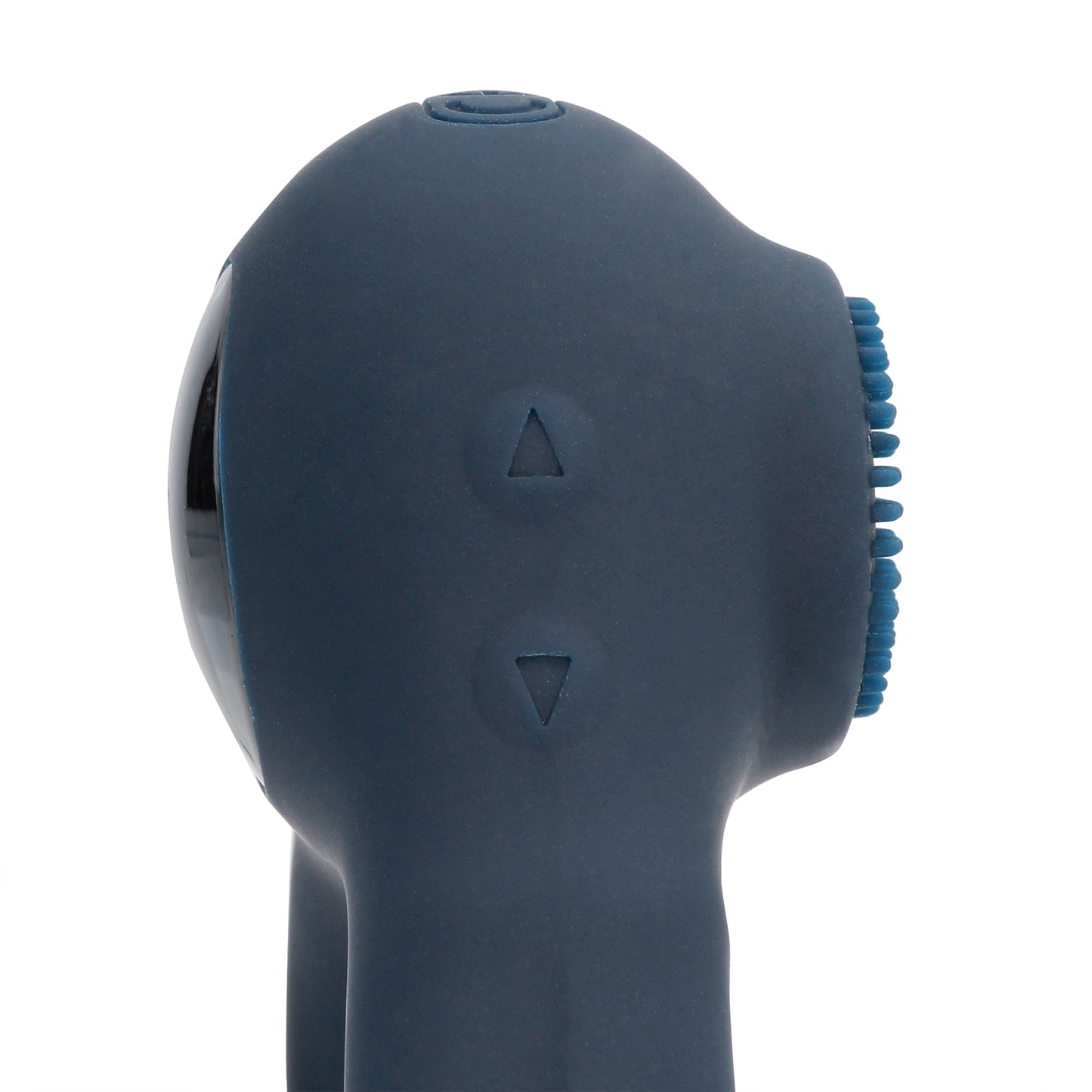 SHOTS Vibrating Cock Ring with Clitoris Stimulation - Indigo Blue