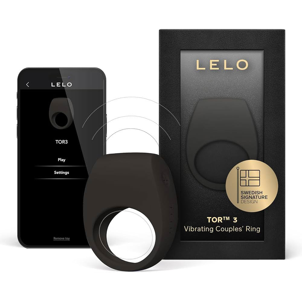 LELO - Tor 3 App-Controlled Vibrating Couple's Ring - Black