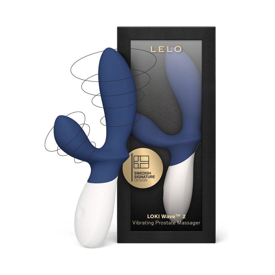 LELO - Loki Wave 2 Vibrating Prostate Massager - Base Blue