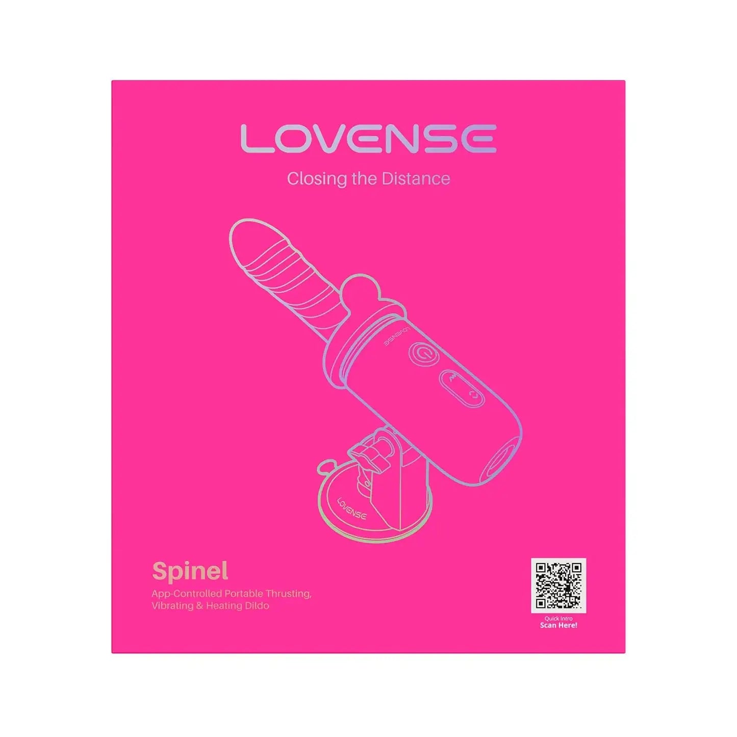 Lovense Spinel – Ultra High-Speed Thrusting & Vibrating App Dildo with Heating