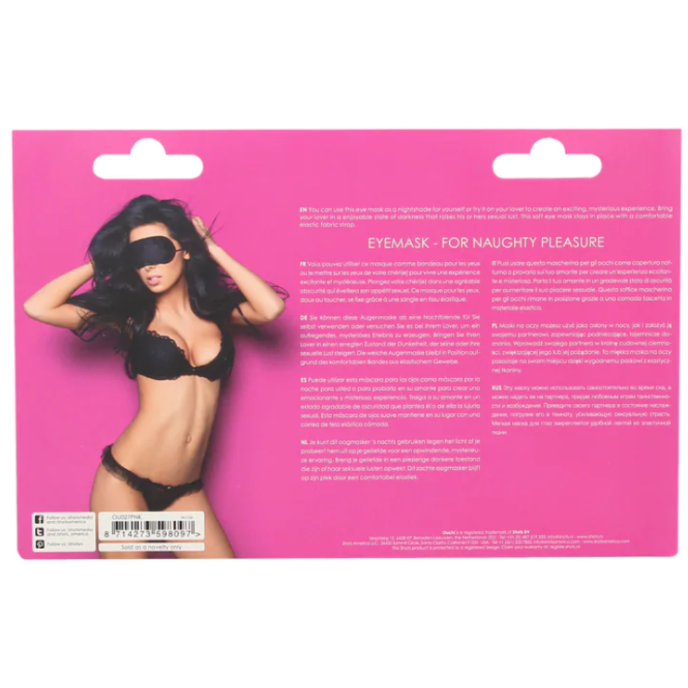 SHOTS Ouch! Soft Eye Mask - Pink