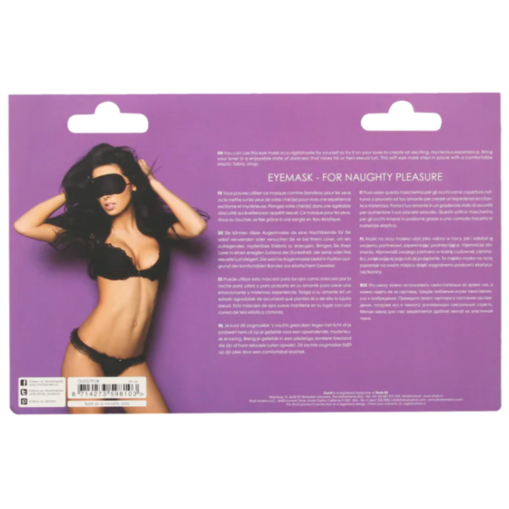 SHOTS Ouch! Soft Eye Mask - Purple