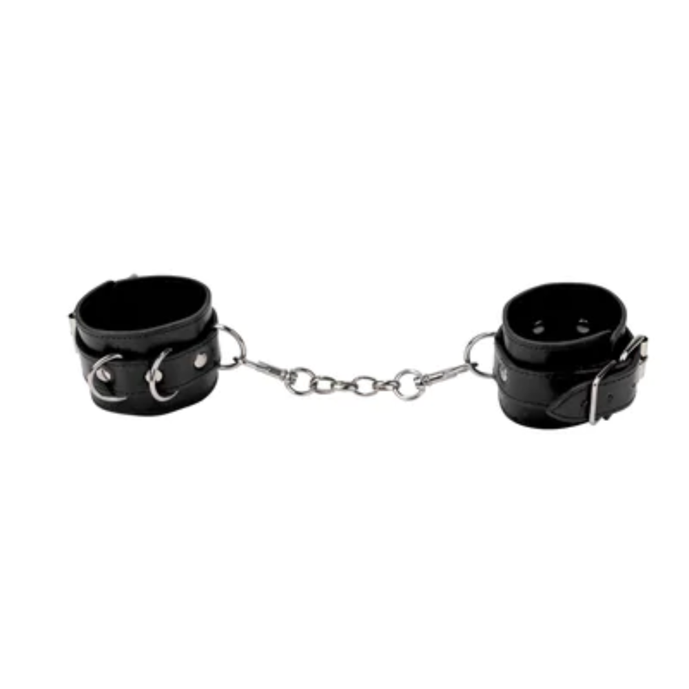 SHOTS Ouch! Leather Cuffs - Black