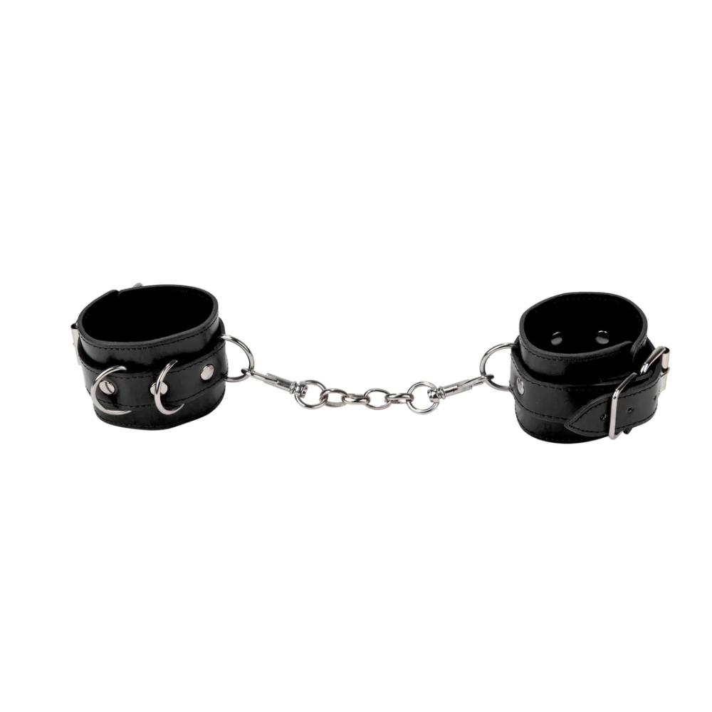 SHOTS Ouch! Leather Cuffs - Black