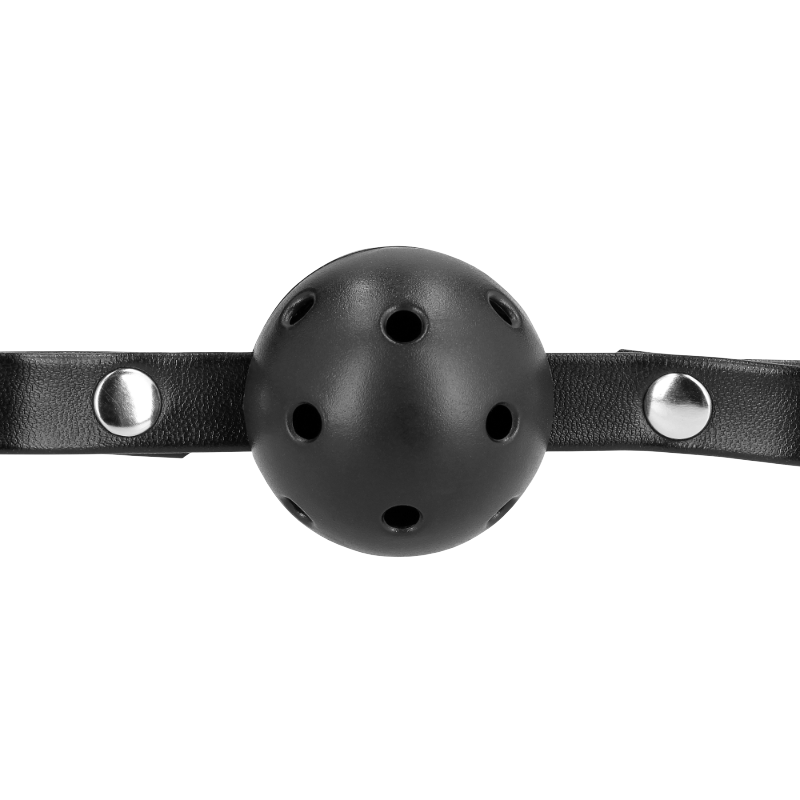 SHOTS Ouch! Muzzle with Removable Ball Gag - Black