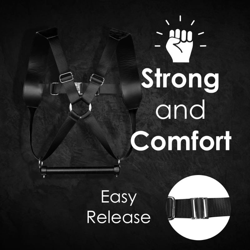 SHOTS Ouch! BSDM Harness Restraint - Black