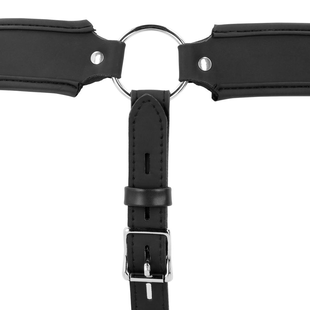SHOTS Ouch! PU Leather Chastity Jock