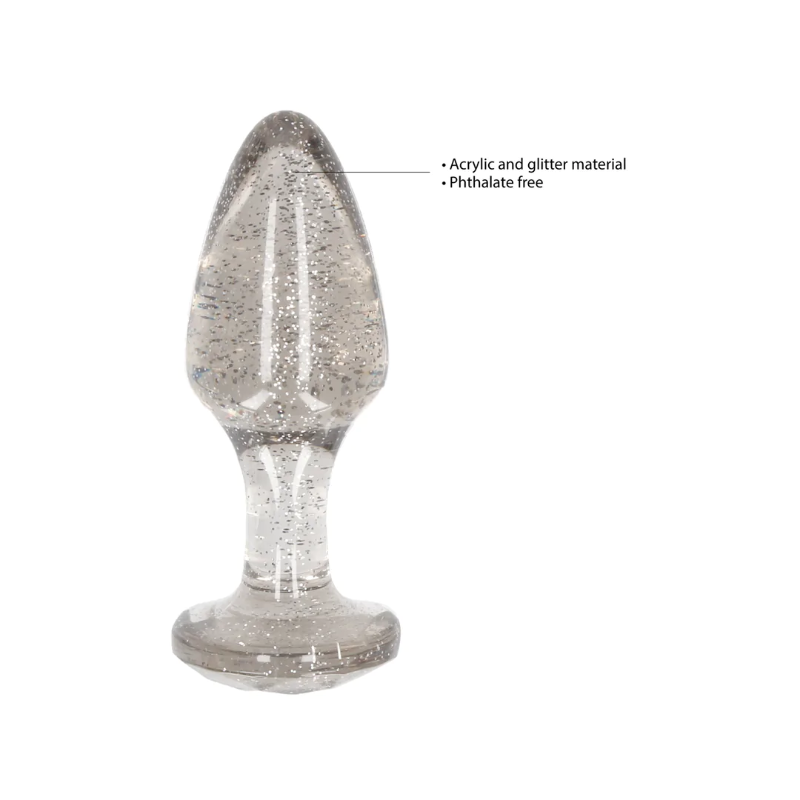 SHOTS Ouch! Acrylic Butt Plug Set - Silver