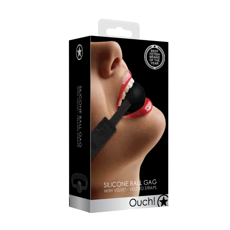 SHOTS Ouch! Adjustable Silicone Ball Gag