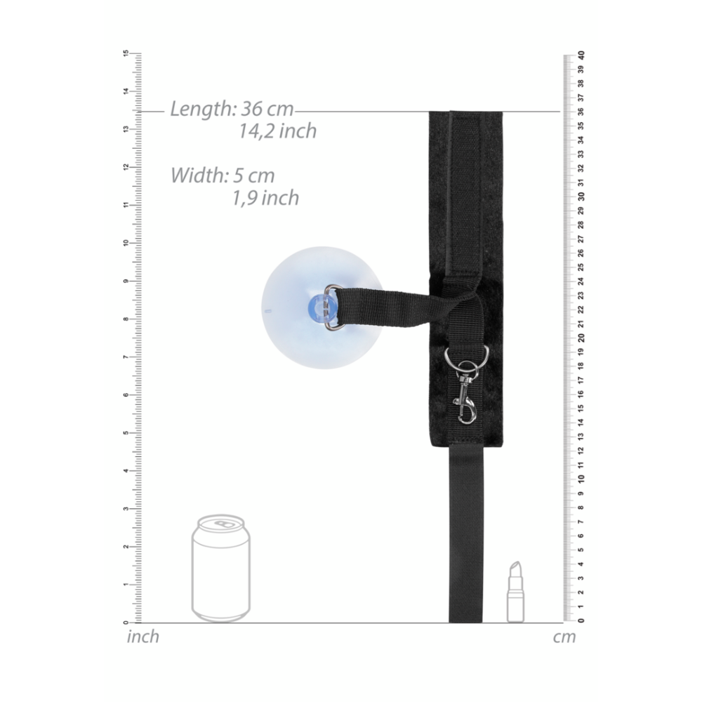SHOTS Ouch! Adjustable Suction Cup Handcuffs