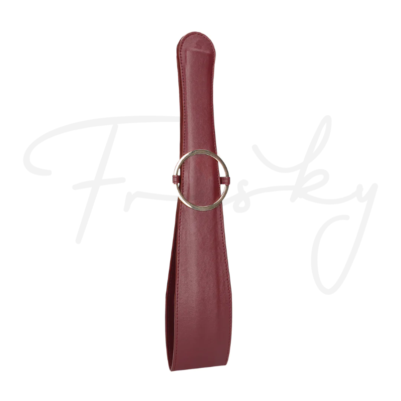 SHOTS Ouch! Belt Flogger - Burgundy