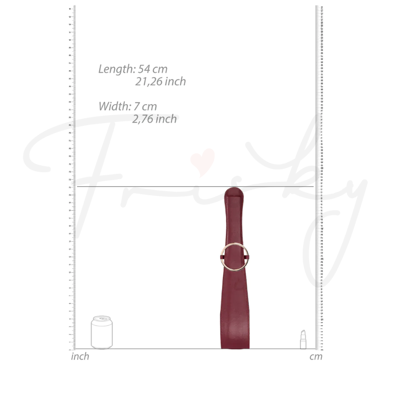 SHOTS Ouch! Belt Flogger - Burgundy