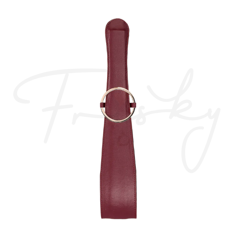 SHOTS Ouch! Belt Flogger - Burgundy
