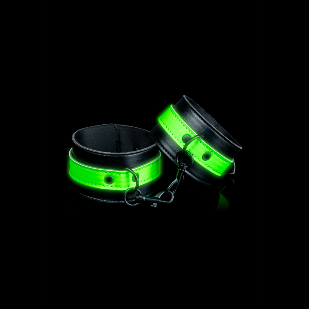 SHOTS Ouch! Ankle Cuffs - Glow in The Dark