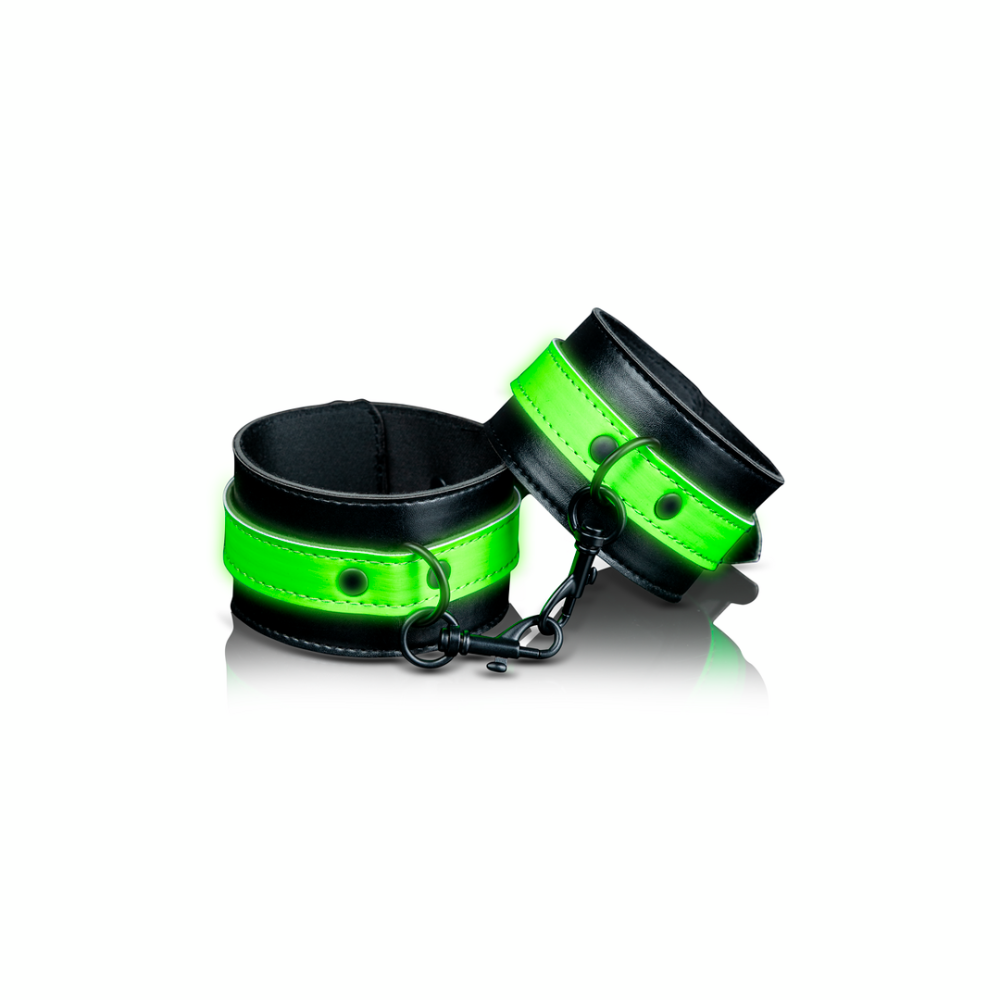 SHOTS Ouch! Ankle Cuffs - Glow in The Dark