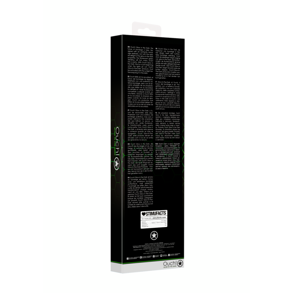 SHOTS Ouch! Flogger - Glow in The Dark