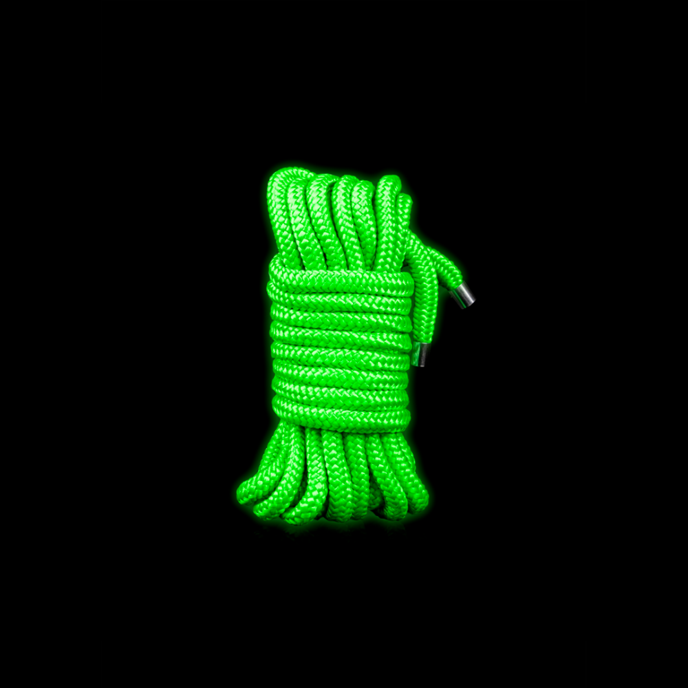 SHOTS Ouch! Rope Glow in the Dark - 16.4 ft / 5 m