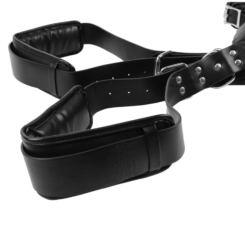 SHOTS Ouch! Padded Thigh Sling with Hand Cuffs