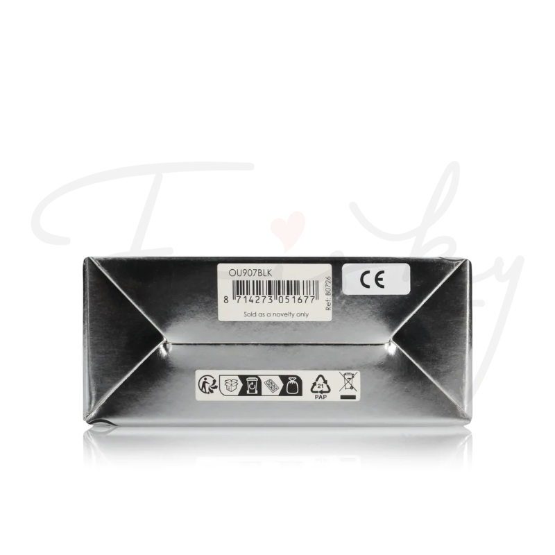 SHOTS Ouch! Beaded Vibrating Prostate Massager with Remote Control - Black