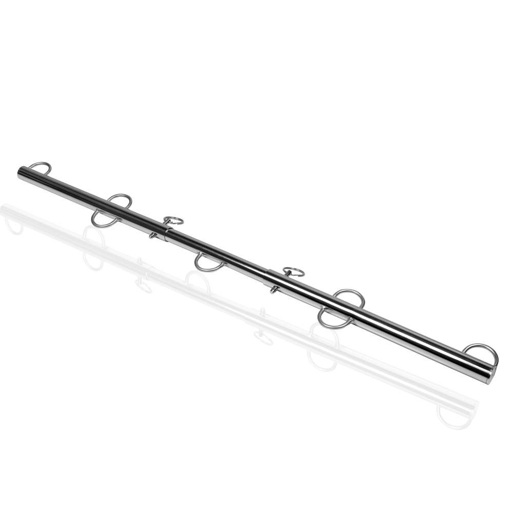 SHOTS Ouch! Spreader Bar with Multiple Hooks - Silver