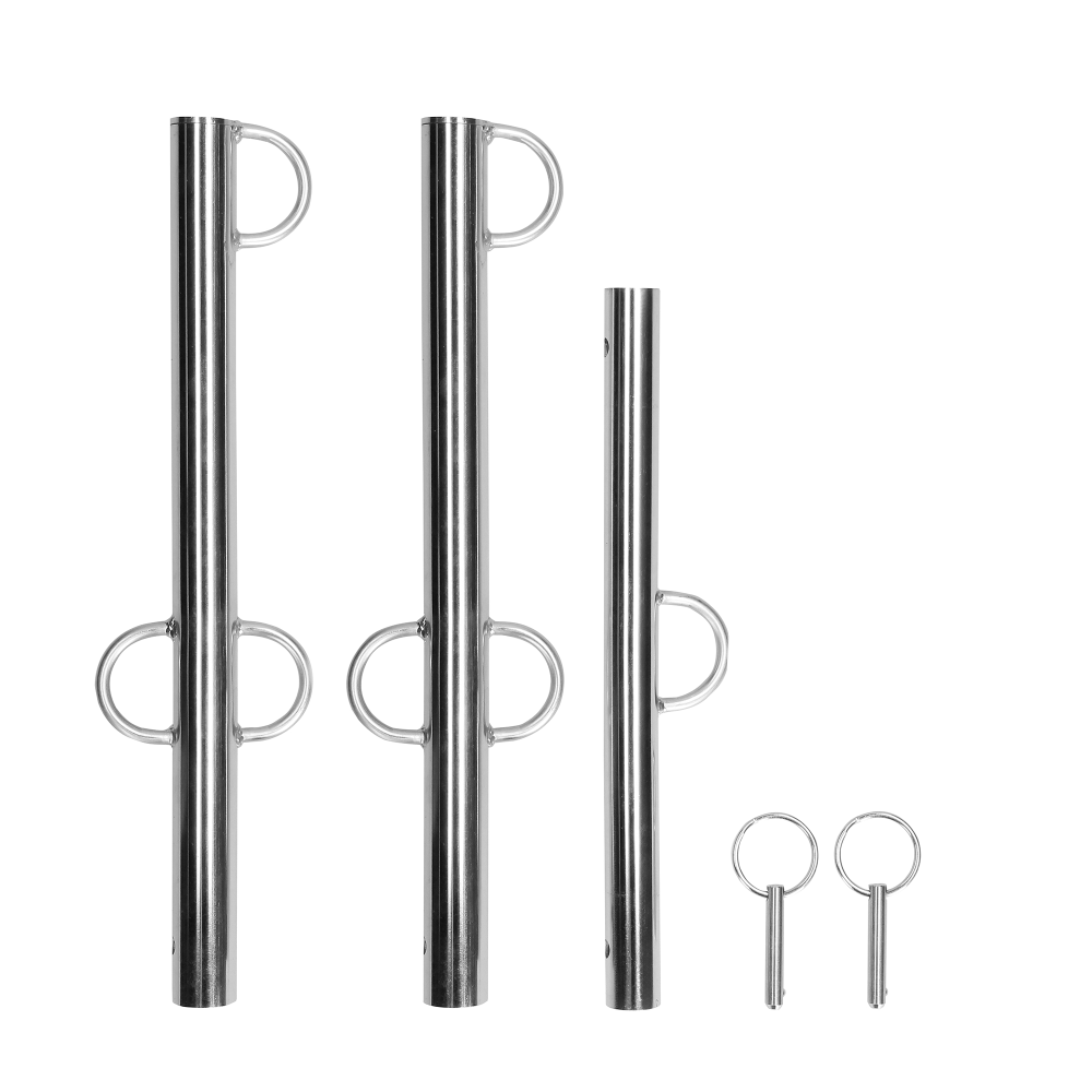 SHOTS Ouch! Spreader Bar with Multiple Hooks - Silver