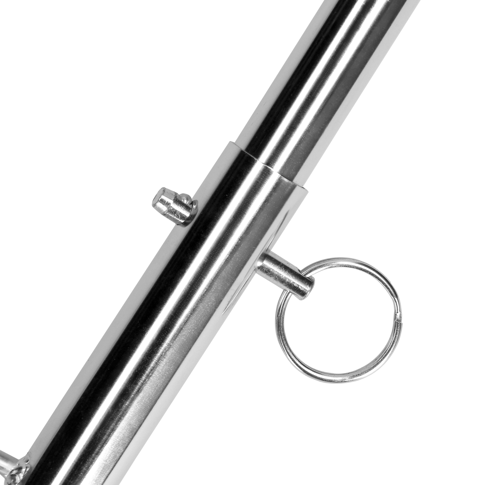SHOTS Ouch! Spreader Bar with Multiple Hooks - Silver