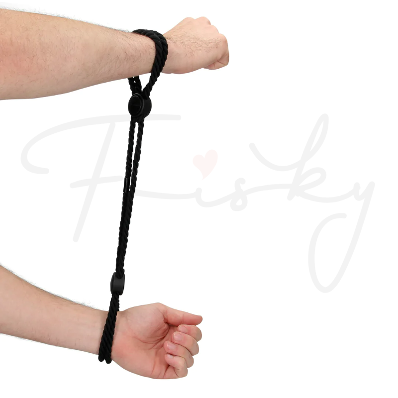 SHOTS Ouch!  Adjustable Rope Hand Cuffs