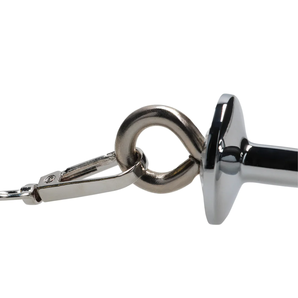 SHOTS Ouch! Hearts Paddle with Metal Anal Plug