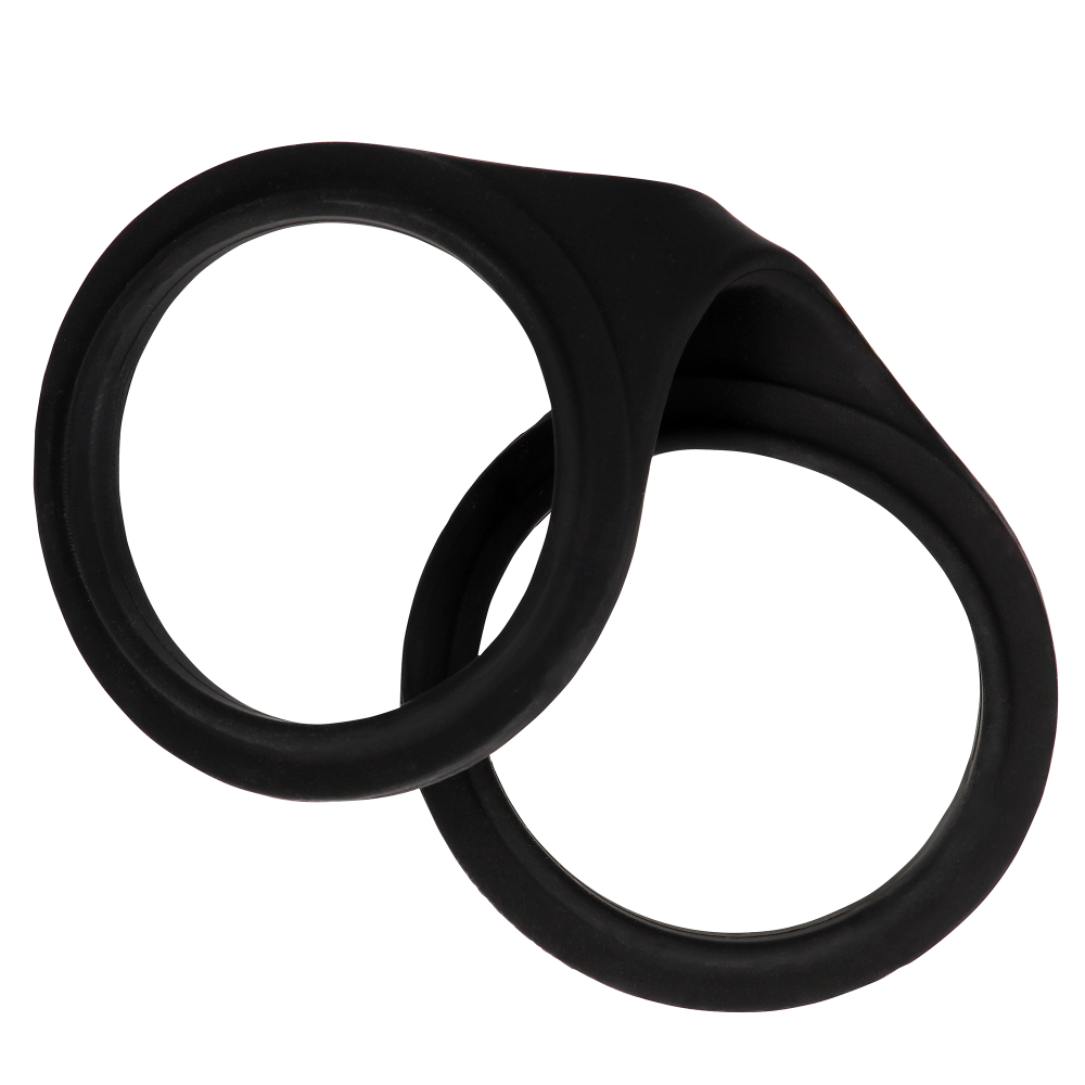 SHOTS Ouch! Silicone Hand Cuffs - Black