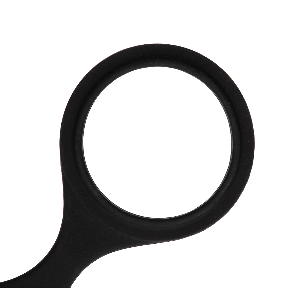 SHOTS Ouch! Silicone Hand Cuffs - Black