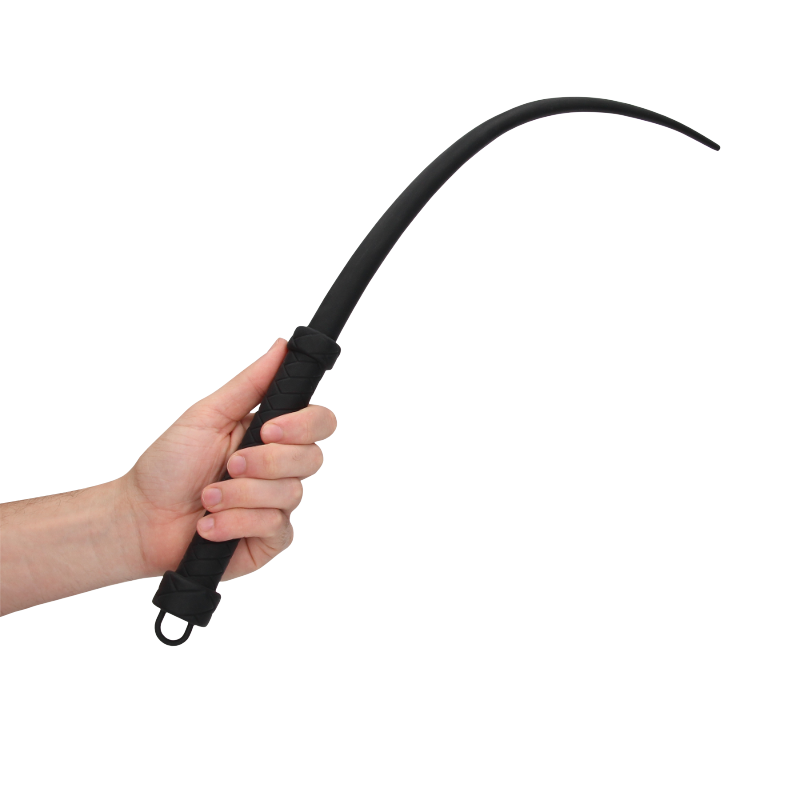 SHOTS Ouch! Silicone Tail Whip - Black