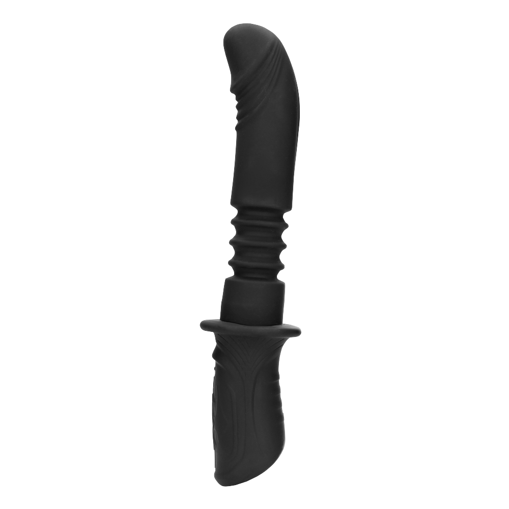SHOTS Ouch! Hand Held Vibrating and Thrusting Sex Machine - Black