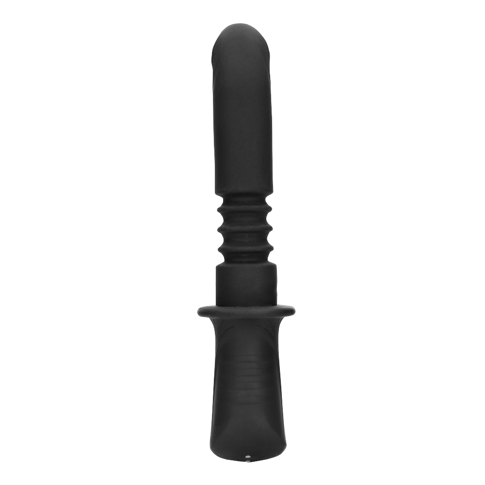 SHOTS Ouch! Hand Held Vibrating and Thrusting Sex Machine - Black