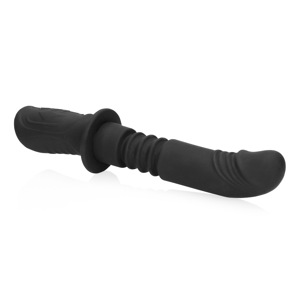 SHOTS Ouch! Hand Held Vibrating and Thrusting Sex Machine - Black