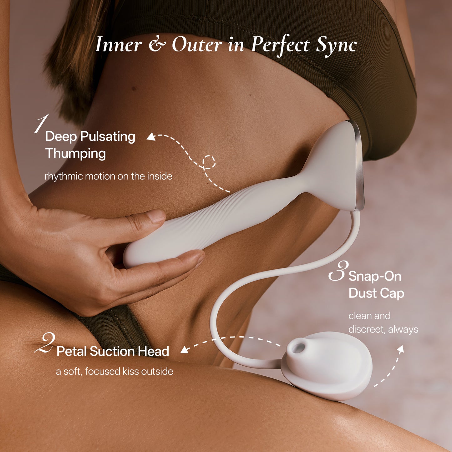 Osuga Flux — Dual-Zone Thumping Wand & Suction Vibrator